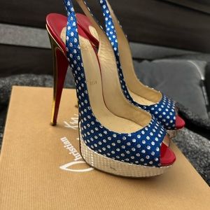 Louboutin Miss America 150 Fabric Patent